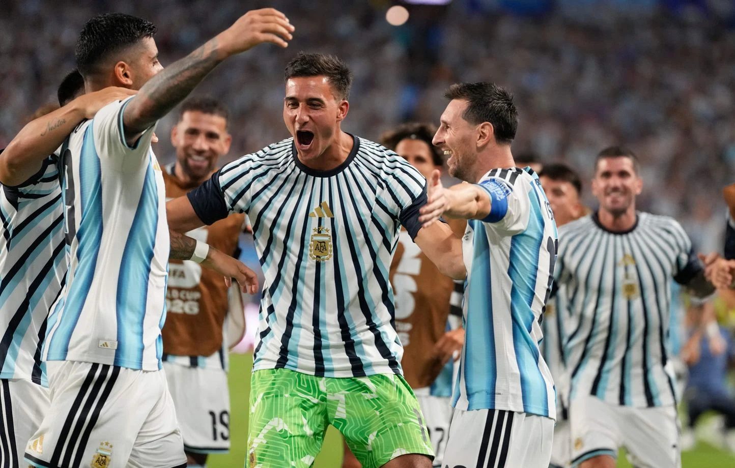 Argentine célèbre sa victoire face au Cap-Vert